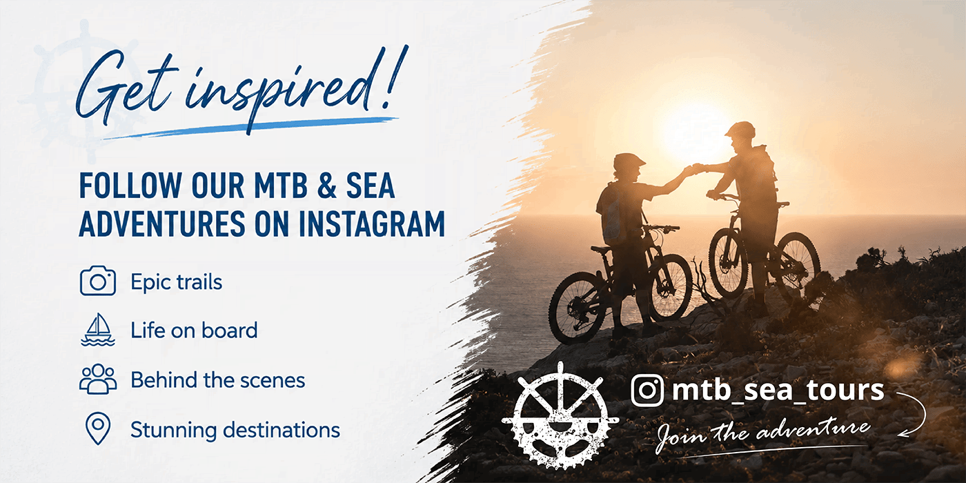 Follow our MTB Adventures on Instagram. Klick the link in the picture.