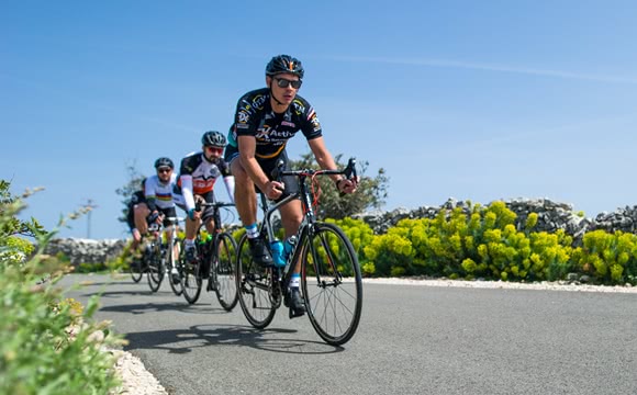 Group of roadbikers in Croatia