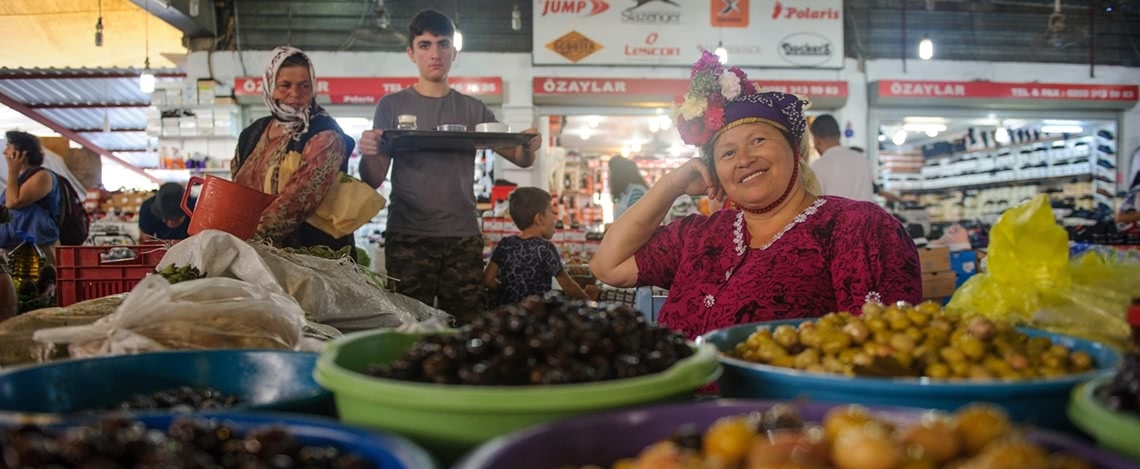 market in Bodrum in Turkey