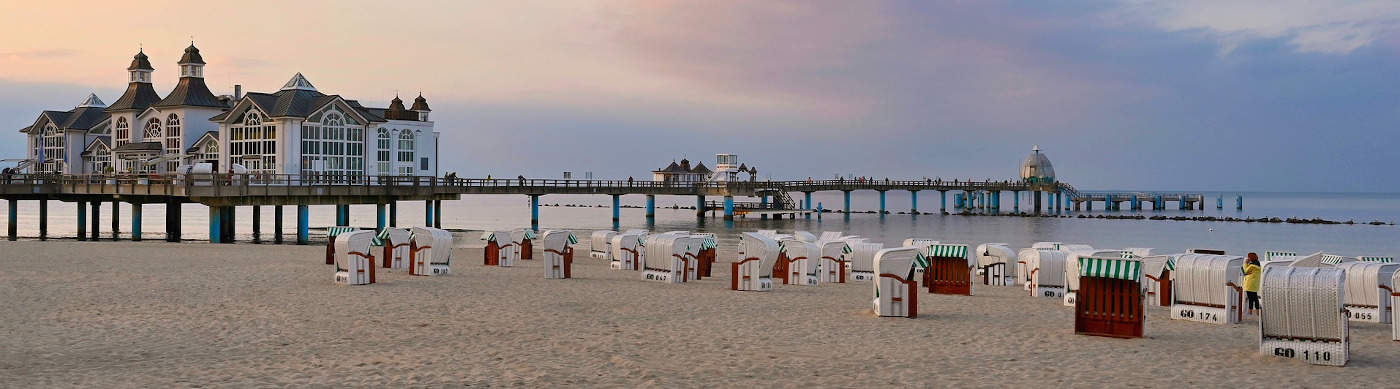 sea bridge in Sellin in Germany