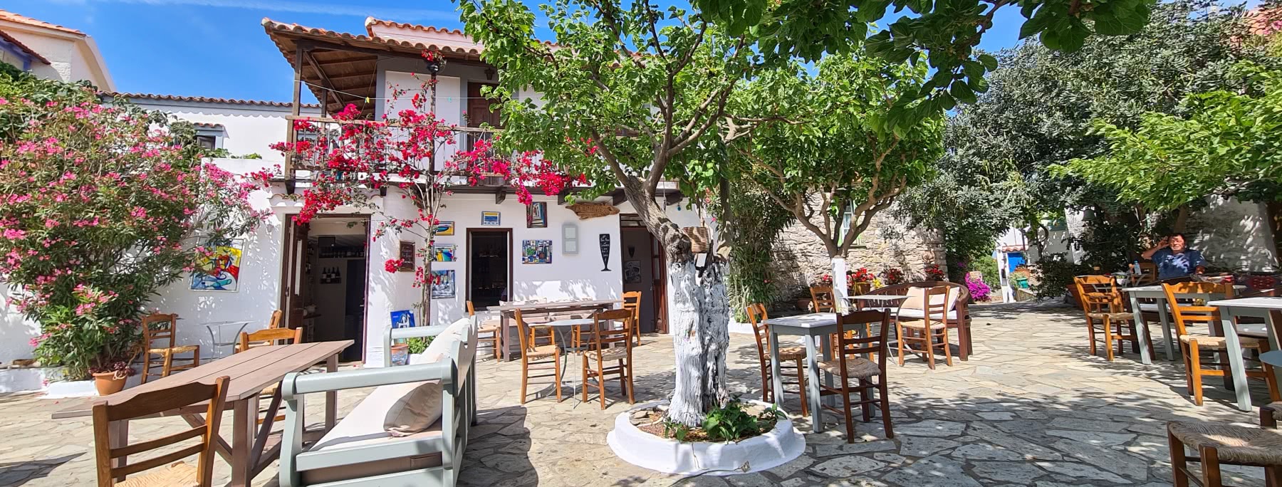 Altstadt von Alonissos Chora auf der griechischen Insel Alonissos