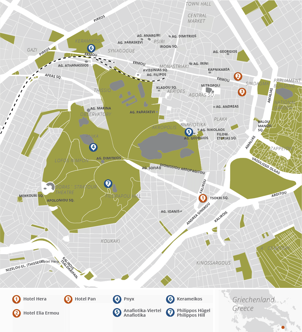 Stadtplan Athen
