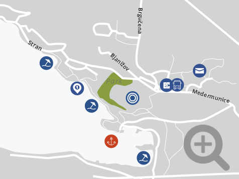 Stadtplan von Omisalj, Insel Krk