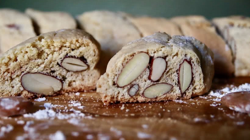 Stückchen toskanische Mandel-Cantuccini